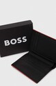 Akcesoria BOSS portfel skórzany 50504246 czarny