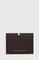 коричневий Шкіряний чохол на банківські карти Tommy Hilfiger Чоловічий