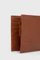 Kožená peňaženka Polo Ralph Lauren hnedá
