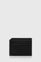Kožené puzdro na karty Polo Ralph Lauren čierna