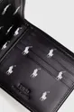 чёрный Кожаный кошелек Polo Ralph Lauren