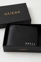Δερμάτινο πορτοφόλι Guess μαύρο SMFIDA.LEA20