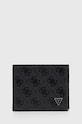 Кожаный кошелек Guess кожа серый SMVELE.LEA20