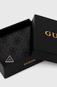 Δερμάτινο πορτοφόλι Guess SMVELE.LEA22 μαύρο