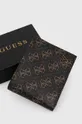 коричневый Кожаный кошелек Guess