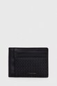 Kožená peňaženka Calvin Klein usňová koža čierna K50K510906