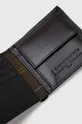 czarny Barbour portfel skórzany