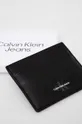 čierna Kožené puzdro na karty Calvin Klein Jeans