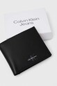 Шкіряний гаманець Calvin Klein Jeans чорний K50K511103