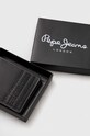 Шкіряний гаманець Pepe Jeans Arnold чорний PM070366.999