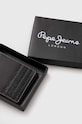 Pepe Jeans portofel de piele Arnold negru PM070366.999