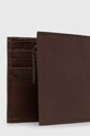 Шкіряний гаманець Barbour Padbury Billfold MLG0049 коричневий AW23