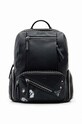 Ruksak Desigual x Disney imitácia kože čierna 23WAKP02