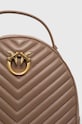 Кожаный рюкзак Pinko Answear Exclusive коричневый 102530.A0GK