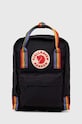 Dječji ruksak Fjallraven Kanken Rainbow Mini krivi crna F23621.550.907