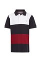 Детское хлопковое поло Tommy Hilfiger KB0KB08315.128.176.9BYX тёмно-синий AW23