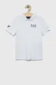 biela Detské polo tričko EA7 Emporio Armani Chlapčenský