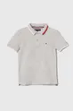 γκρί Παιδικά βαμβακερά μπλουζάκια πόλο Tommy Hilfiger Για αγόρια