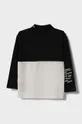 Detská bavlnená košeľa s dlhým rukávom Sisley čierna