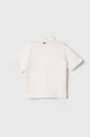 Παιδικά βαμβακερά μπλουζάκια πόλο Lacoste λευκό