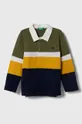 viacfarebná Detská bavlnená košeľa s dlhým rukávom United Colors of Benetton Chlapčenský