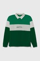 United Colors of Benetton gyerek pamut hosszú ujjú felső pamut zöld 32HJC300Y.G.SEASONAL