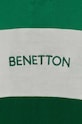 Fiú United Colors of Benetton gyerek pamut hosszú ujjú felső 32HJC300Y.G.SEASONAL zöld