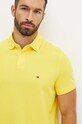 Ρούχα Πόλο Tommy Hilfiger MW0MW17770 κίτρινο