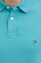 Tommy Hilfiger polo MW0MW17770 turkusowy