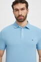 Ρούχα Πόλο Tommy Hilfiger MW0MW17771 μπλε
