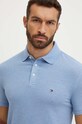 Ρούχα Πόλο Tommy Hilfiger MW0MW17771 μπλε
