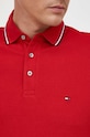 Πόλο Tommy Hilfiger MW0MW30750 κόκκινο