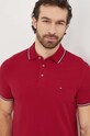 Ρούχα Πόλο Tommy Hilfiger MW0MW30750 μπορντό