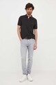 Tommy Hilfiger polo bawełniane MW0MW31684 czarny AW23
