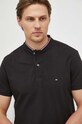Tommy Hilfiger polo bawełniane czarny MW0MW32401