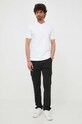 Calvin Klein polo de bumbac K10K111201 alb SS25