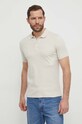 Odzież Calvin Klein polo bawełniane K10K111657 beżowy
