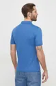 Bavlnené polo tričko Calvin Klein modrá