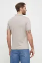Βαμβακερό μπλουζάκι πόλο Calvin Klein μπεζ