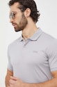 Ρούχα Βαμβακερό μπλουζάκι πόλο Calvin Klein K10K111657 γκρί