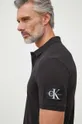 crna Pamučna polo majica Calvin Klein Jeans
