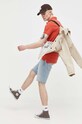Tommy Jeans polo bawełniane DM0DM15940 pomarańczowy AW23