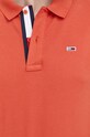 Tommy Jeans polo bawełniane DM0DM15940 pomarańczowy