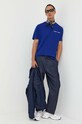 Tommy Jeans polo bawełniane DM0DM15940 granatowy AW23