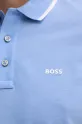 BOSS polo bawełniane 50494697 niebieski