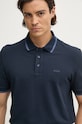 Bavlnené polo tričko BOSS tmavomodrá 50494697