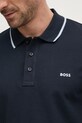 BOSS polo bawełniane 50494697 granatowy