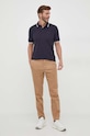 BOSS polo de bumbac Parlay 190 50494697 bleumarin SS26
