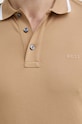 Pamučna polo majica BOSS bež 50494697