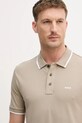 BOSS polo bawełniane zielony 50494697